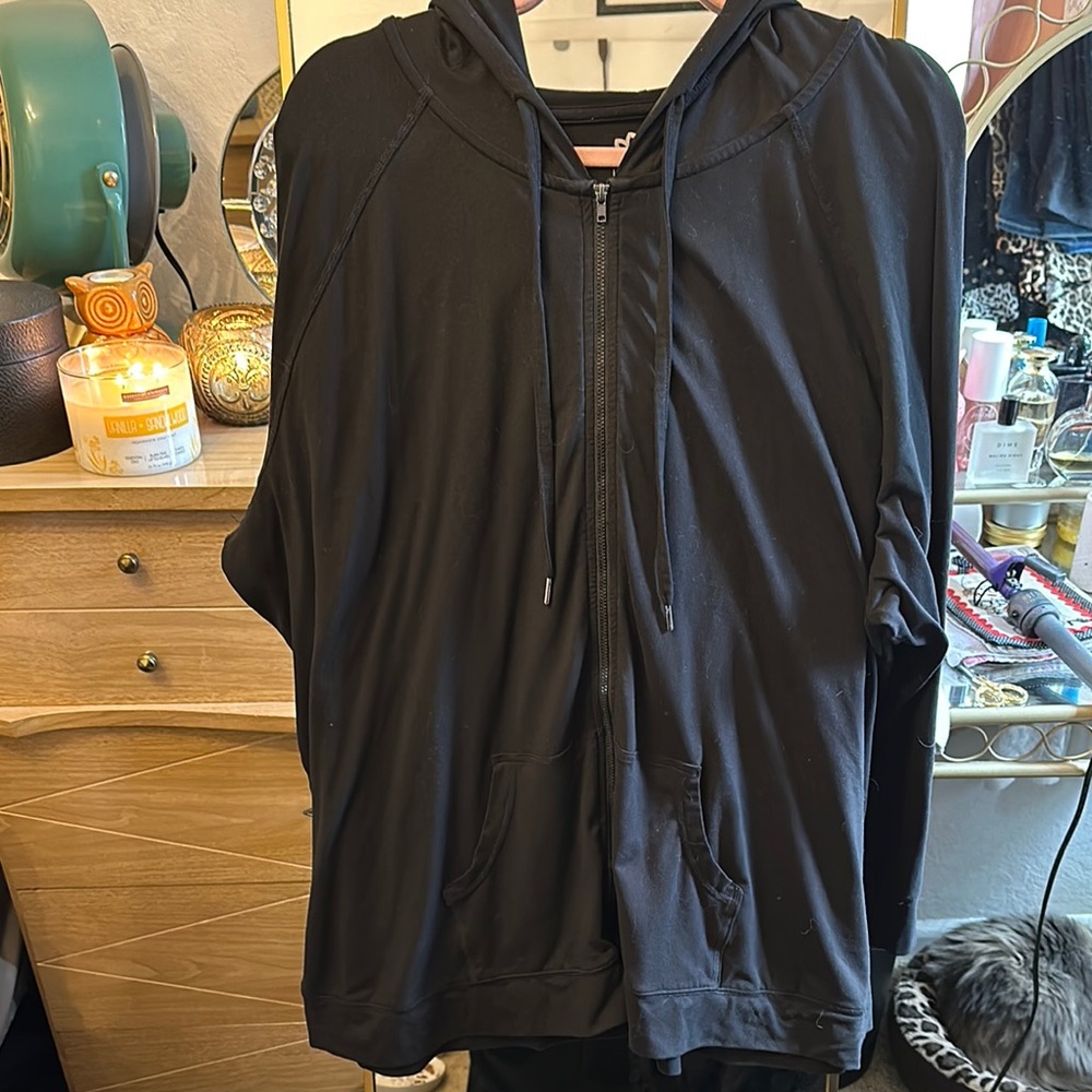 Maurices plus size Black Hoodie with Zipper